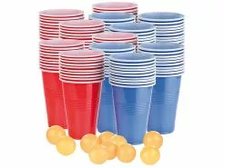 Infactory Trink-Spiel:Trinkspiel-Set Bier Pong Mit 120 Bechern (je 450 Ml) Und 10 Bällen -Sitzmöbel Verkaufsgeschäft nc7476 1