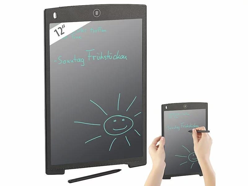 General Office Schreibtablett Uni:LCD-Schreibtafel Mit 30 Cm / 12 Zoll Und Stift, 100.000 Löschvorgänge 4 General Office Schreibtablett Uni:LCD-Schreibtafel Mit 30 Cm / 12 Zoll Und Stift, 100.000 Löschvorgänge – Bild 2