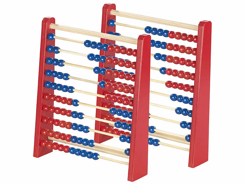 Playtastic Lernspielzeug:2er-Set Holz-Rechenschieber Mit 100 Holzperlen, 2 Farben (blau & Rot) 3 Playtastic Lernspielzeug:2er-Set Holz-Rechenschieber Mit 100 Holzperlen, 2 Farben (blau & Rot)