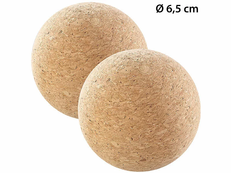 Newgen Medicals Massagebälle Rücken:2er Pack Massage-Ball Und Faszien-Trainer Zur Selbstmassage, Ø 6,5 Cm 3 Newgen Medicals Massagebälle Rücken:2er Pack Massage-Ball Und Faszien-Trainer Zur Selbstmassage, Ø 6,5 Cm