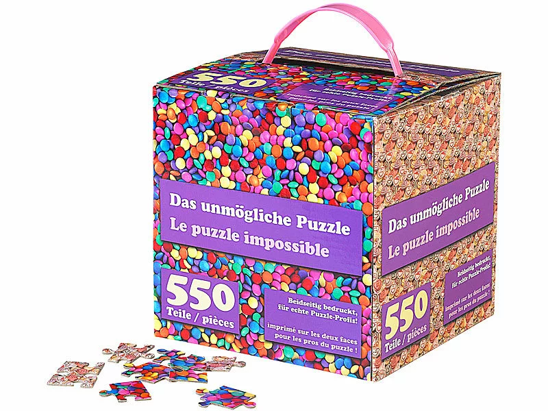 Infactory Doppelseitiges Puzzle:Das Unmögliche Puzzle: Beidseitig Bedruckt, Für Echte Profis 3 Infactory Doppelseitiges Puzzle:Das Unmögliche Puzzle: Beidseitig Bedruckt, Für Echte Profis