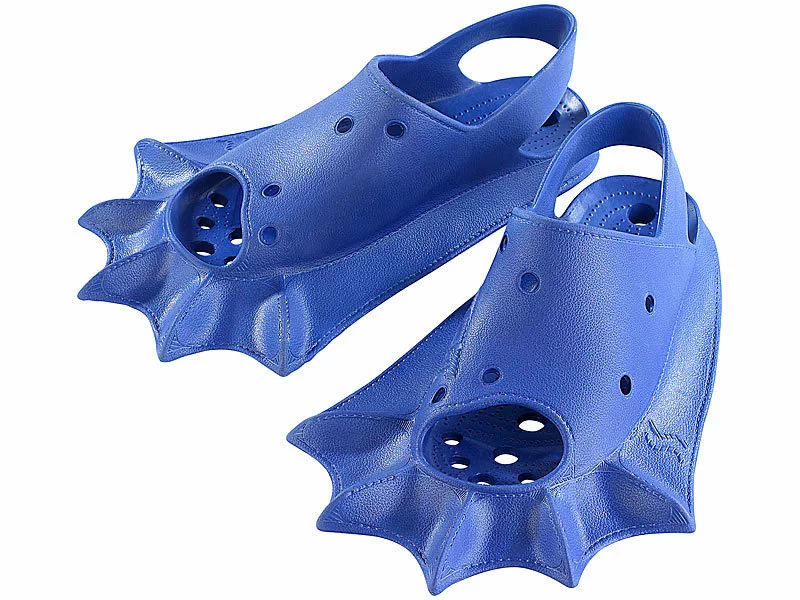 Speeron Badeschuhe-Flossen:2in1-Kombi-Flosse: Badeschlappen & Schwimmflosse, Gr.33-35 3 Speeron Badeschuhe-Flossen:2in1-Kombi-Flosse: Badeschlappen & Schwimmflosse, Gr.33-35