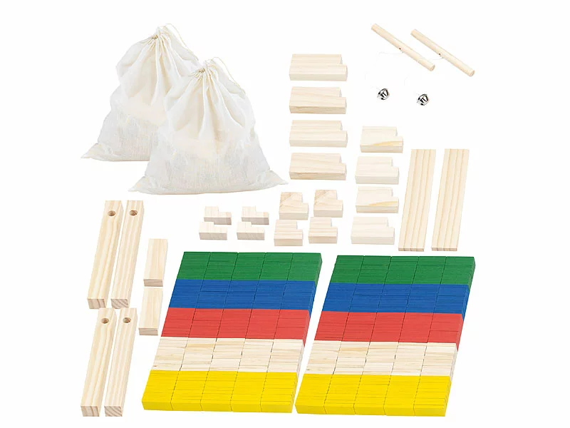 Playtastic Domino-Holzspielzeug:2er-Set 263-teilige Domino-Sets Mit Holzsteinen & Action-Elementen 4 Playtastic Domino-Holzspielzeug:2er-Set 263-teilige Domino-Sets Mit Holzsteinen & Action-Elementen – Bild 2