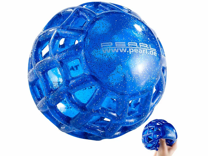 PEARL Gitterball:Schwimmfähiger Greifball "Globus", Ø 11 Cm 3 PEARL Gitterball:Schwimmfähiger Greifball "Globus", Ø 11 Cm