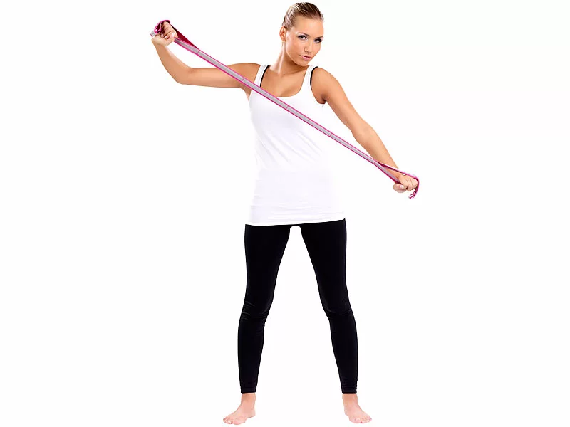 Speeron Theraband:4er-Set Fitnessbänder - Gummibänder Mit Handschlaufen, 85 Cm 6 Speeron Theraband:4er-Set Fitnessbänder - Gummibänder Mit Handschlaufen, 85 Cm – Bild 4