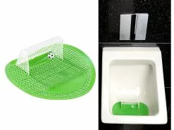 PEARL Pissoir Spiel:2er-Set Lustige Fußball-Urinal-Siebe, 18,5 X 19,5 Cm, Universell -Sitzmöbel Verkaufsgeschäft nx1001 2