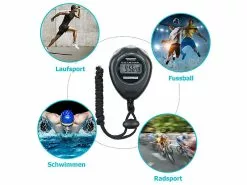 PEARL Sports Sport-Stop-Uhren:2er-Set Stoppuhren Classic -Sitzmöbel Verkaufsgeschäft nx1272 4