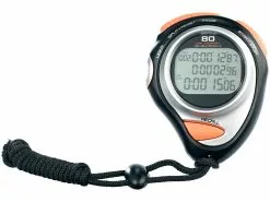 PEARL Sports Stoppuhr Sport:Fitness-Stoppuhr Premium, 3-Zeilen-Display, 30 Speicher