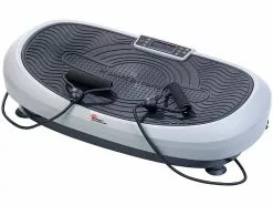 Newgen Medicals Vibrationplatte:7in1-Curved-Vibrationsplatte Mit Oszillation & Expander, Bis 120 Kg -Sitzmöbel Verkaufsgeschäft nx1443 1