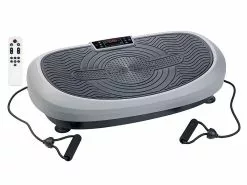 Newgen Medicals Vibrationplatte:7in1-Curved-Vibrationsplatte Mit Oszillation & Expander, Bis 120 Kg -Sitzmöbel Verkaufsgeschäft nx1443 12