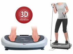 Newgen Medicals Vibrationplatte:7in1-Curved-Vibrationsplatte Mit Oszillation & Expander, Bis 120 Kg -Sitzmöbel Verkaufsgeschäft nx1443 15