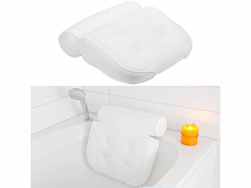 BadeStern Badewannenpolster:Badewannen-Kissen Mit Mesh-Oberfläche Und Saugnäpfen, 37 X 36 X 9 Cm 3 BadeStern Badewannenpolster:Badewannen-Kissen Mit Mesh-Oberfläche Und Saugnäpfen, 37 X 36 X 9 Cm