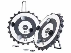 Playtastic Magnetspiele:2er-Set Magnetische Kronkorken-Dartspiele Mit Je 6 Kronkorken, Ø 24 Cm