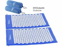 Newgen Medicals Wellness Massagematte:2er-Set Entspannungsmatten Mit 6930 Druckpunkten, 75 X 43 X 2 Cm