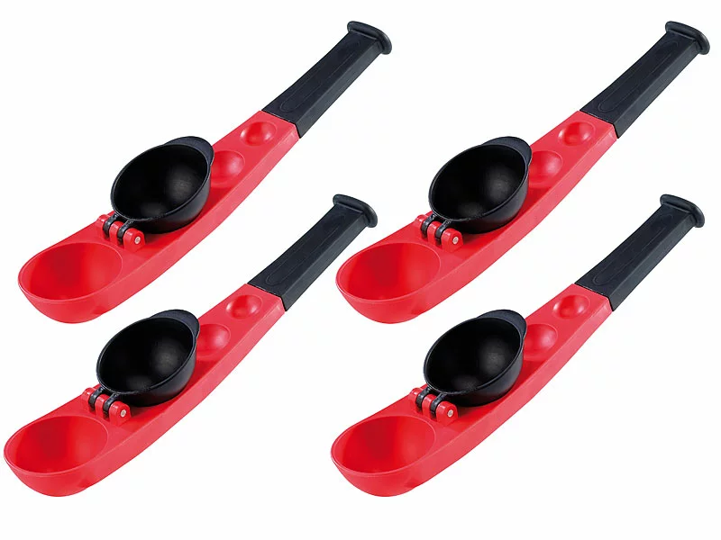 Infactory Schneeballformer:4er-Set Wurfstarke Einhand-Wasserbomben- & Schneeball-Schleudern 3 Infactory Schneeballformer:4er-Set Wurfstarke Einhand-Wasserbomben- & Schneeball-Schleudern