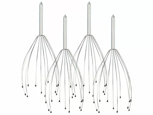 PEARL Kopfkrauler:4er-Set Kopf-Massage-Spinne Kopfmassagegerät Mit Metall-Griff 3 PEARL Kopfkrauler:4er-Set Kopf-Massage-Spinne Kopfmassagegerät Mit Metall-Griff -Sitzmöbel Verkaufsgeschäft nx1749 4