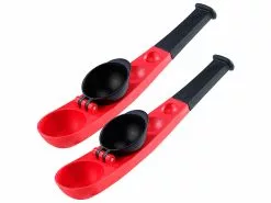 Infactory Wurfspielzeug:2er-Set Wurfstarke Einhand-Wasserbomben- & Schneeball-Schleudern