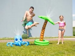 Playtastic Wasserspielzeug Garten:Aufblasbare Palme Mit Integriertem Wassersprinkler Für Kinder -Sitzmöbel Verkaufsgeschäft nx3153 5