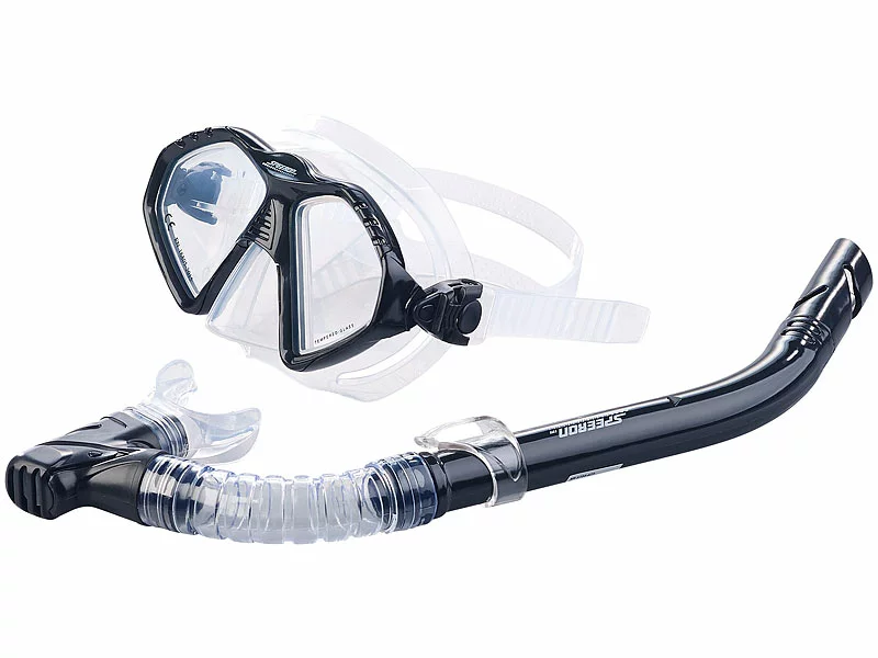 Speeron Schnorchelbrille:Schnorchel-Set Für Erwachsene, Taucherbrille Mit Gehärteten Gläsern 4 Speeron Schnorchelbrille:Schnorchel-Set Für Erwachsene, Taucherbrille Mit Gehärteten Gläsern – Bild 2