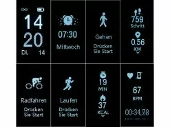 PEARL Fitness-Pulsuhr:Fitness-Armband, GPS-Streckenverlauf, Puls, IP67 (Versandrückläufer) -Sitzmöbel Verkaufsgeschäft nx4395 26