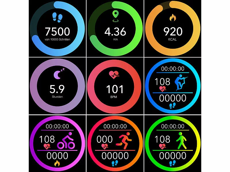 Newgen Medicals Smartwatch EKG:Fitness-Uhr Mit Bluetooth, Herzfrequenz- Und EKG-Anzeige, App, IP67 9 Newgen Medicals Smartwatch EKG:Fitness-Uhr Mit Bluetooth, Herzfrequenz- Und EKG-Anzeige, App, IP67 – Bild 7