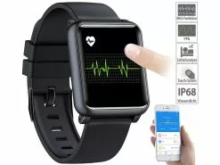 Newgen Medicals Gesundheitsuhr Mit EKG:Fitness-Uhr Mit EKG- & Blutdruckanzeige, Versandrückläufer