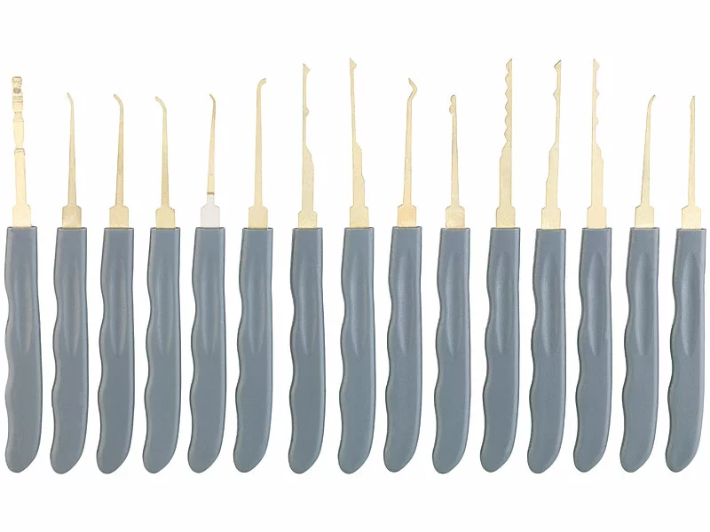 AGT Lockpick:Profi-Lockpicking-Set Mit 30-teiliger Dietrich-Tasche & Übungs-Schloss 9 AGT Lockpick:Profi-Lockpicking-Set Mit 30-teiliger Dietrich-Tasche & Übungs-Schloss – Bild 7
