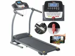 Newgen Medicals Fitness-Laufband:Profi-Laufband Mit App & Bluetooth, Pulsmesser, Versandrückläufer -Sitzmöbel Verkaufsgeschäft nx5884 12