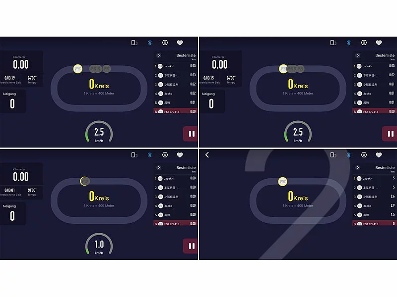 Newgen Medicals Heimtrainer:Profi-Laufband Mit App & Bluetooth, Pulsmesser, 12 Programme, 1.100 W 7 Newgen Medicals Heimtrainer:Profi-Laufband Mit App & Bluetooth, Pulsmesser, 12 Programme, 1.100 W – Bild 5