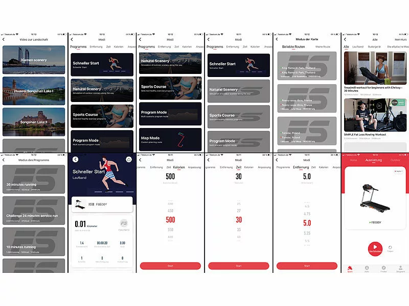 Newgen Medicals Heimtrainer:Profi-Laufband Mit App & Bluetooth, Pulsmesser, 12 Programme, 1.100 W 8 Newgen Medicals Heimtrainer:Profi-Laufband Mit App & Bluetooth, Pulsmesser, 12 Programme, 1.100 W – Bild 6