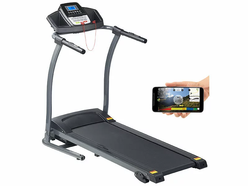 Newgen Medicals Heimtrainer:Profi-Laufband Mit App & Bluetooth, Pulsmesser, 12 Programme, 1.100 W 5 Newgen Medicals Heimtrainer:Profi-Laufband Mit App & Bluetooth, Pulsmesser, 12 Programme, 1.100 W – Bild 3