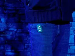 Lunartec LED Blinklicht:Kinetisches Clip-On-Sicherheitslicht Mit 6 LEDs, 15 Lumen, IPX8 -Sitzmöbel Verkaufsgeschäft nx5895 5