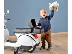 Playtastic Kindervespa:Original Vespa-lizensierter Elektrischer Kinder-Motorroller, LEDs, MP3 -Sitzmöbel Verkaufsgeschäft nx6219 3