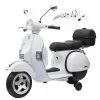 Playtastic Kindervespa:Original Vespa-lizensierter Elektrischer Kinder-Motorroller, LEDs, MP3 -Sitzmöbel Verkaufsgeschäft nx6219 4