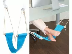 PEARL Fußablage:2er-Set Fuß-Hängematten Mit Echtholz-Stäben, Zum Einhängen, 60 Cm -Sitzmöbel Verkaufsgeschäft nx6869 7 1