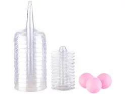 Infactory Party-Feier-Saufspiele:Trinkspiel-Set Für Bier- Und Prosecco-Pong, 60 Becher, 12 Gläser -Sitzmöbel Verkaufsgeschäft nx6924 2 1