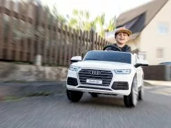 Playtastic Kinder Elektroauto:Kinderauto Audi Q5, Bis 7 Km/h, Fernsteuerung, MP3, Weiß -Sitzmöbel Verkaufsgeschäft nx7203 4