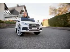 Playtastic Kinder Elektroauto:Kinderauto Audi Q5, Bis 7 Km/h, Fernsteuerung, MP3, Weiß -Sitzmöbel Verkaufsgeschäft nx7203 5