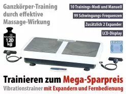 PEARL Vibro Plate:Vibrationsplatte WBV-199.OE Mit Expandern (Versandrückläufer) -Sitzmöbel Verkaufsgeschäft nx7256 1