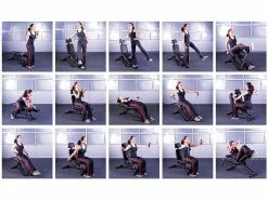 PEARL Sports Fitnessbank Übungen:40in1-Ganzkörper-Krafttrainer HT-640, 40 Übungen (Versandrückläufer) -Sitzmöbel Verkaufsgeschäft nx7257 44