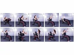 PEARL Sports Fitnessbank Übungen:40in1-Ganzkörper-Krafttrainer HT-640, 40 Übungen (Versandrückläufer) -Sitzmöbel Verkaufsgeschäft nx7257 45