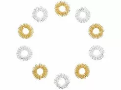 Newgen Medicals Massagering:10er-Set Akupressur-Ringe Zur Fingermassage, Gold- Und Silberfarben 17 Newgen Medicals Massagering:10er-Set Akupressur-Ringe Zur Fingermassage, Gold- Und Silberfarben -Sitzmöbel Verkaufsgeschäft nx7659 2