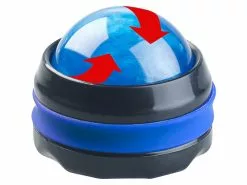 Newgen Medicals Massagekugel:2er-Set Massageroller Für Den Ganzen Körper, Mit 360°-Halterung, Blau -Sitzmöbel Verkaufsgeschäft nx7660 5