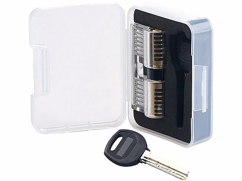 AGT Übungsschloss:Lockpicking-Set Mit 30-teiliger Dietrich-Tasche & 4 Übungs-Schlössern 9 AGT Übungsschloss:Lockpicking-Set Mit 30-teiliger Dietrich-Tasche & 4 Übungs-Schlössern – Bild 7