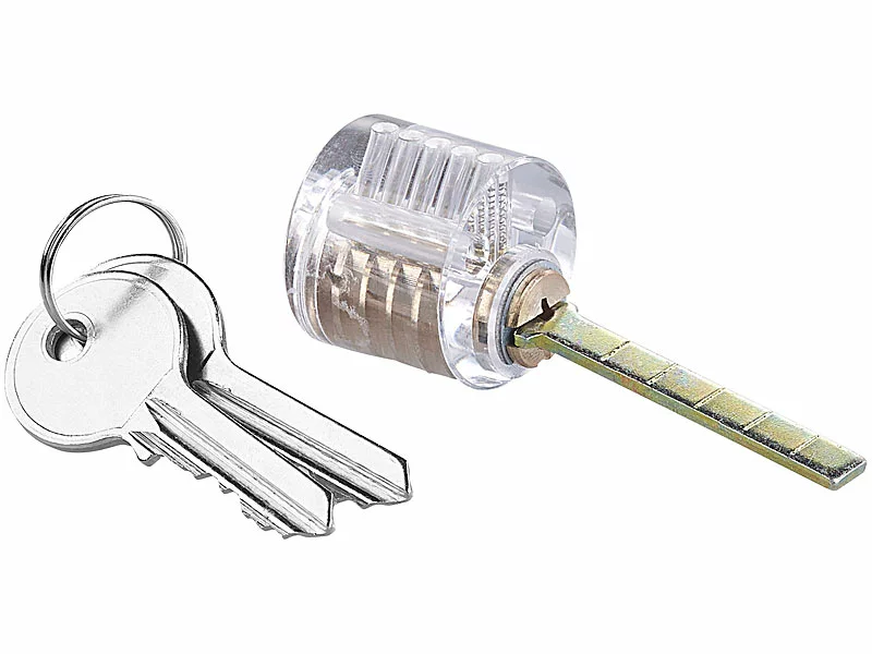 AGT Übungsschloss:Lockpicking-Set Mit 30-teiliger Dietrich-Tasche & 4 Übungs-Schlössern 7 AGT Übungsschloss:Lockpicking-Set Mit 30-teiliger Dietrich-Tasche & 4 Übungs-Schlössern – Bild 5