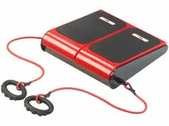 Newgen Medicals Vibrationsplatte:Vibrations-Fußplatte Mit 2 Expandern, Für Tätigkeiten Im Sitzen, 60 W -Sitzmöbel Verkaufsgeschäft nx7940 10