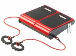 Newgen Medicals Vibrationsplatte:Vibrations-Fußplatte Mit 2 Expandern, Für Tätigkeiten Im Sitzen, 60 W
