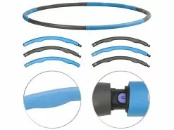 PEARL Sports Hola Hoop:Hula-Hoop-Reifen, Schaumstoff-Mantel, Massage-Noppen, 1,2 Kg, Ø 100 Cm