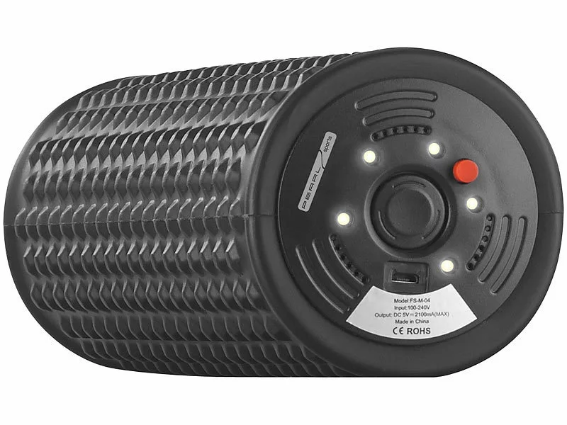 PEARL Sports Massagerolle:Elektrische Faszienrolle Mit 5-stufiger Vibration Und Akku, Ø 85 Mm 4 PEARL Sports Massagerolle:Elektrische Faszienrolle Mit 5-stufiger Vibration Und Akku, Ø 85 Mm – Bild 2