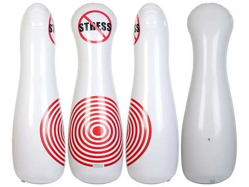 PEARL Boxsack Kinder:Aufblasbarer Soft-Punching-Ball, Kegelform, Anti-Stress-Design, 145 Cm 5 PEARL Boxsack Kinder:Aufblasbarer Soft-Punching-Ball, Kegelform, Anti-Stress-Design, 145 Cm – Bild 3